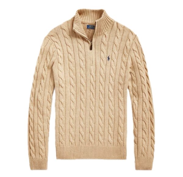 Ralph Lauren Half zip sweater - Beige